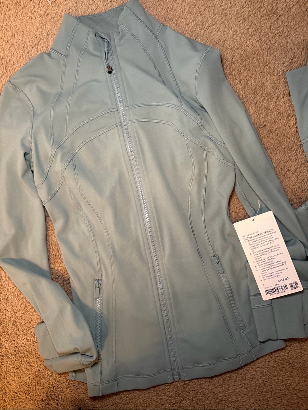 lululemon athletica Crater Blue Full-Zip Jacket and Leggings Set - Picture 3 of 4